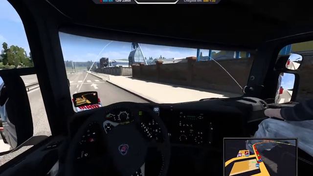 PRIMEIRA VEZ PUXANDO CARVÃO NO RODO-TREM CURTO - MERCEDES-BENZ NEW ACTROS SOFRENDO PRA SUBIR - ETS2 смотреть онлайн