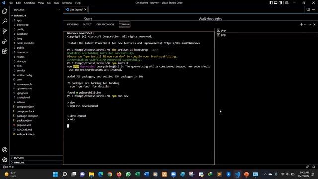 Video P14 - Prakt Pemrograman Web - Laravel 9 Bootstrap 5 Auth Scaffolding User Registration & Logi смотреть онлайн
