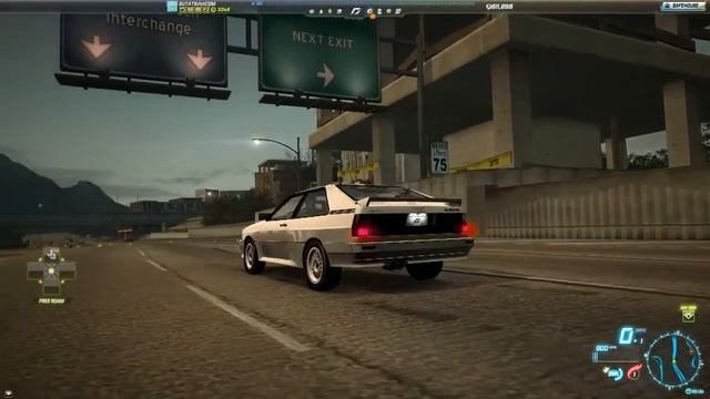 Бесплатные игры онлайн Need For Speed World Audi Quattro 20v Жажда скорости, гонки на тачках, игр смотреть онлайн