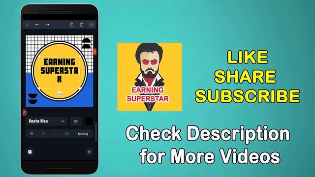 How to Create Youtube Channel Logo on Mobile or Laptop in Tamil | Canva | Earning Superstar | #8 смотреть онлайн