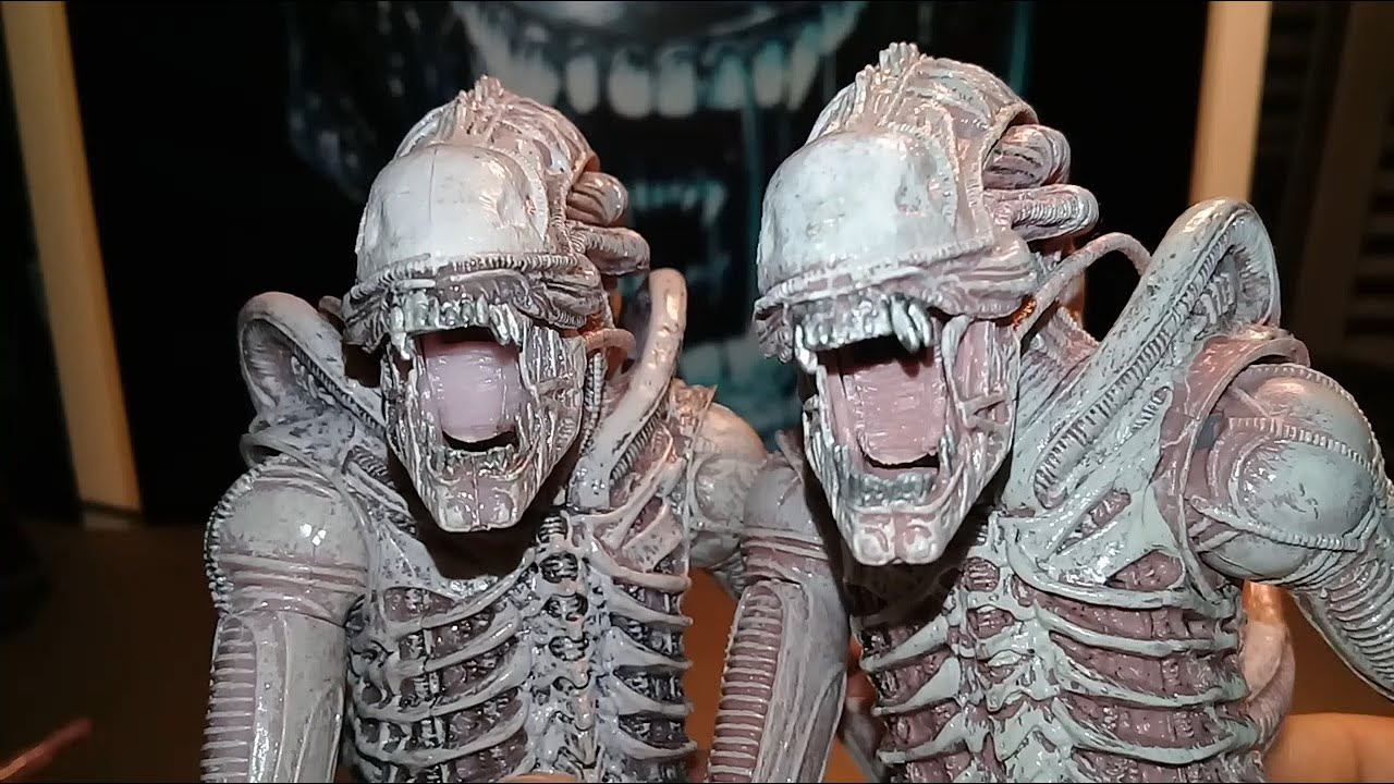 Comparison! Neca 2016 Xenomorph (Albino Drone), Series 9, Original vs Bootleg! смотреть онлайн