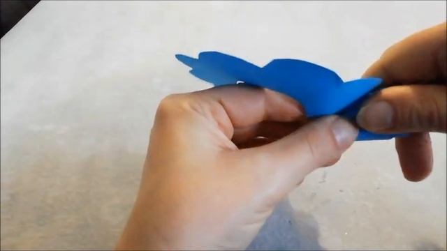 Роза из бумаги. Самый простой и быстрый вариант. Поделки с детьми смотреть онлайн