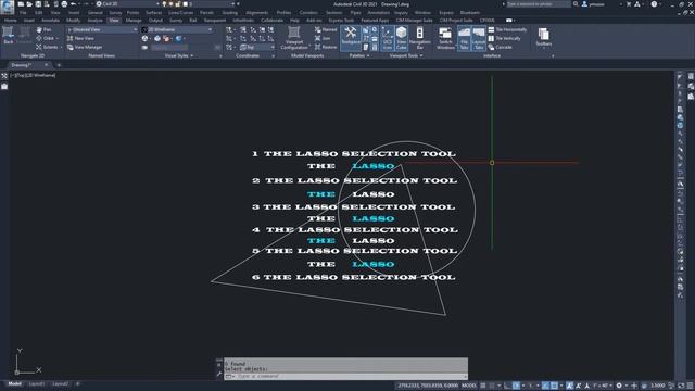 Using the Lasso Selection Tool in Civil 3D смотреть онлайн