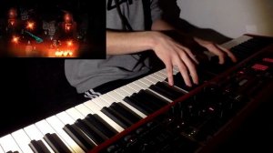 AVERNUS Song on PIANO - Dark Dragon Fire by F-777 #geometrydash