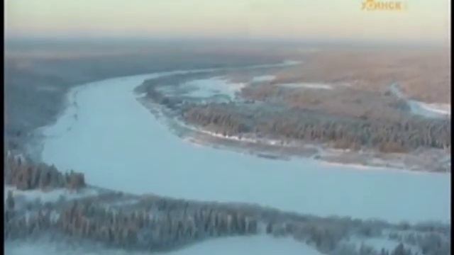 Усинск и его окрестности с вертолета.2011 г. смотреть онлайн