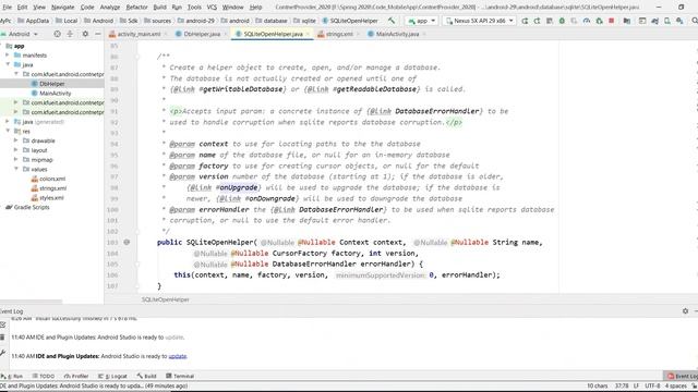 SQLite Database in Android SQLite OpenHelper смотреть онлайн
