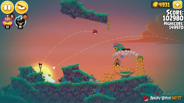 Angry Birds Seasons The Pig Days 6-13 Anger Management 3-Star Walkthrough смотреть онлайн