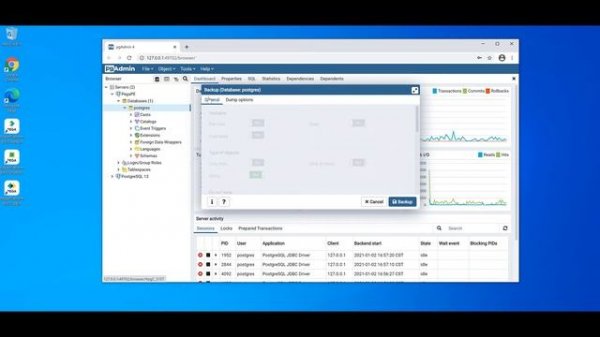 How to backup and restore postgreSQL Database using pgAdmin 4