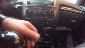 Снятие магнитолы KIA SORENTO prestige
