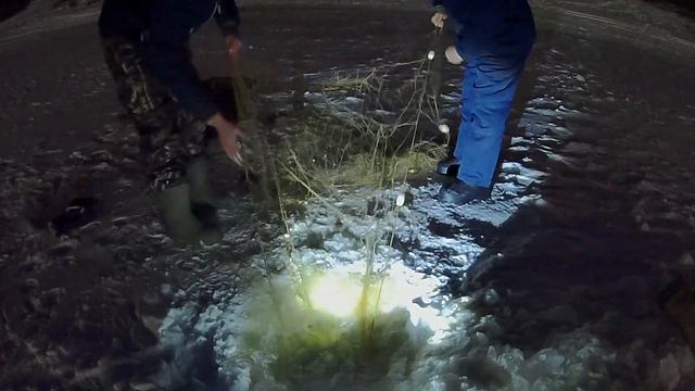 Рыбалка.Проверка и снятие сети.21.12.18 смотреть онлайн