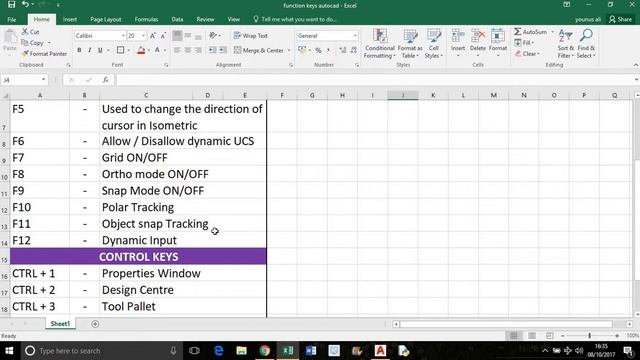 AutoCAD 2018 - 31. Function keys and Control keys смотреть онлайн