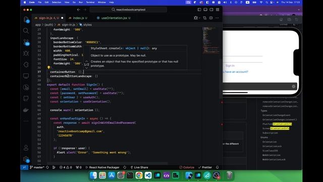 Como gestionar la Orientación de Pantalla en React Native | Expo Screen Orientation смотреть онлайн