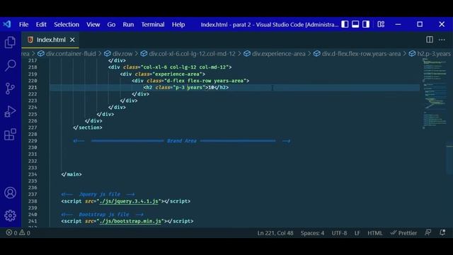 Complete Responsive Personal Portfolio Website using HTML CSS Bootstrap & JavaScript part 2 ??? смотреть онлайн