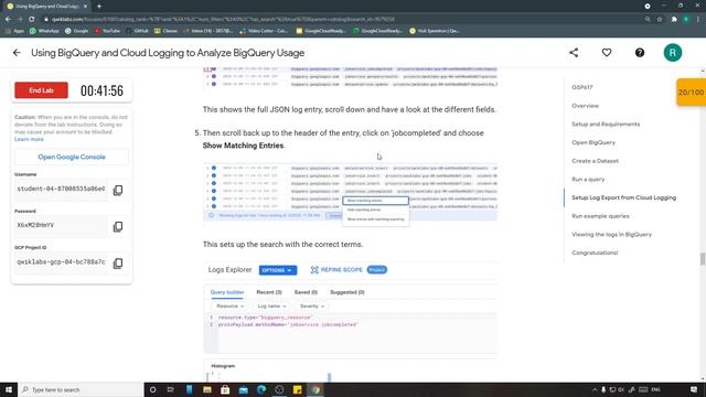 Using BigQuery and Cloud Logging to Analyze BigQuery Usage | Qwiklabs [GSP617] смотреть онлайн