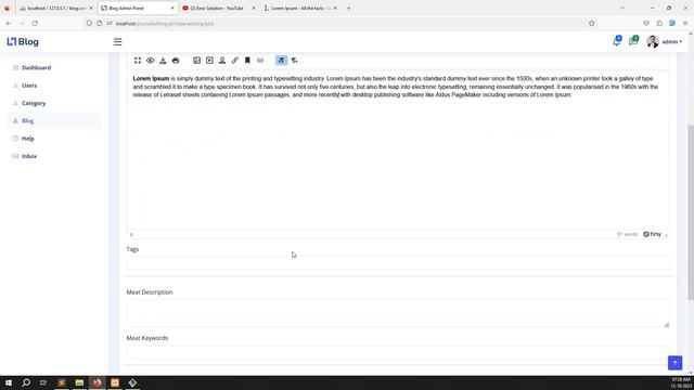 #20 Create Blog Post and Store Database in Laravel 10 | Blog Project in Laravel 10 смотреть онлайн