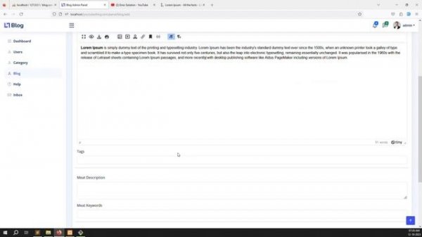 #20 Create Blog Post and Store Database in Laravel 10 | Blog Project in Laravel 10