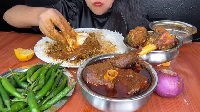 HANDI MUTTON CURRY,HANDI CHICKEN CURRY,LIVER CURRY,EGG CURRY,FISH CURRY *ASMR EATING