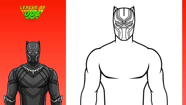 How to DRAW BLACK PANTHER смотреть онлайн
