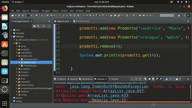 Java 28: IndexOutBounds Exception смотреть онлайн