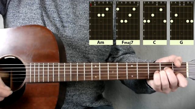 Hurt Acoustic Guitar Lesson - Johnny Cash Tutorial смотреть онлайн