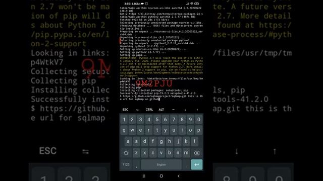 Install GIT, Python2 and SQLMap On Non Root Android Phone смотреть онлайн
