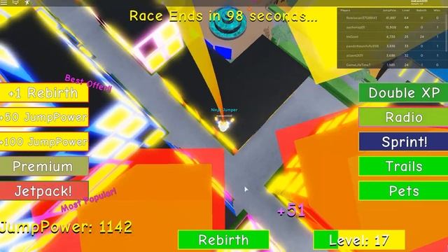 ИГРАЕМ В РОБЛОКС!!!!JUMPING SIMULATOR!!!!!!ROBLOX!!! смотреть онлайн