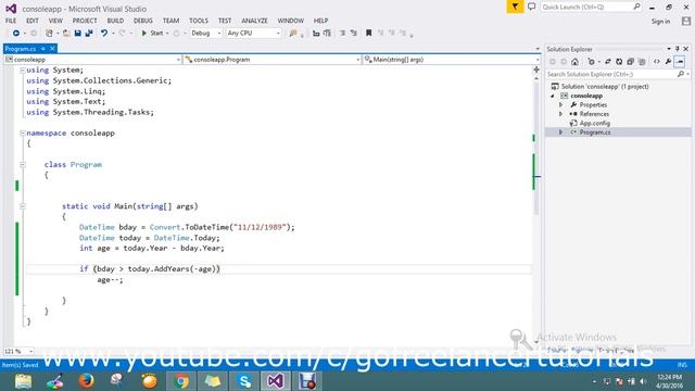 How do I calculate someone's age in C# смотреть онлайн