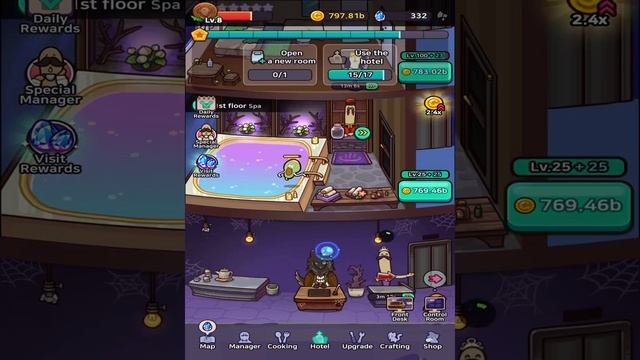 Idle Ghost Hotel Gameplay 3 смотреть онлайн