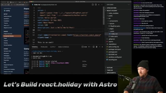 Let's Build react.holiday with Astro and Cloudflare смотреть онлайн