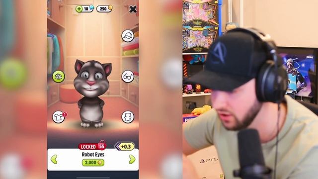 Testing the *CREEPY* TALKING TOM App for the FIRST time! смотреть онлайн