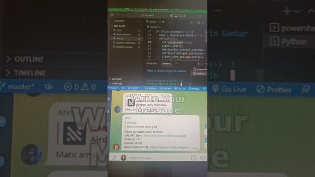 Send Message to Telegram Group Using Python смотреть онлайн