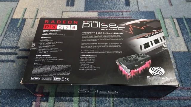 ОНЛАЙН ТРЕЙД РУ — Видеокарта Sapphire Radeon PULSE RX 570 PCI E 3 0 8192Mb 11266 66 20G