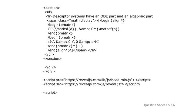 HTML : unsolicited change of font size in mathjax in reveal.js slides смотреть онлайн