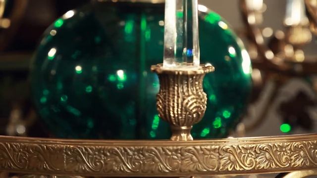 Парадная люстра в дворцовом стиле "Эмеральда". смотреть онлайн