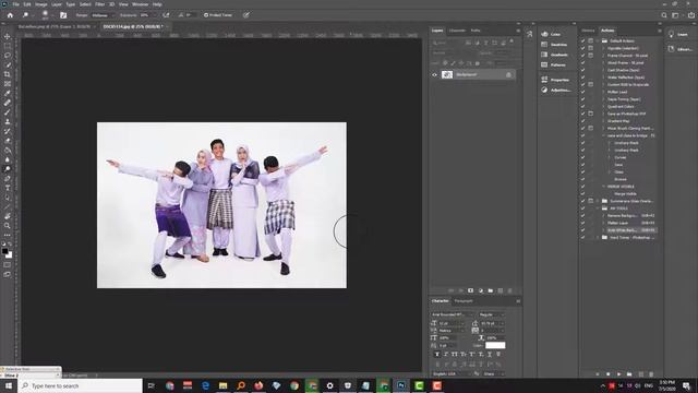 Menggunakan photoshop action dan masking adjustment secara manual смотреть онлайн