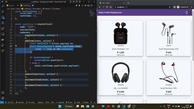Redux Toolkit Tutorial | Shopping Cart App Project using React Redux Toolkit смотреть онлайн