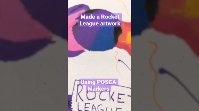 Rocket League Painting using POSCA Markers #art #fyp #rocketleague смотреть онлайн