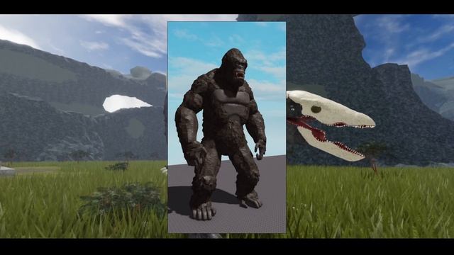 BEST KONG MODEL IN ROBLOX? KONG MODEL REVEAL! | Kaiju Universe смотреть онлайн