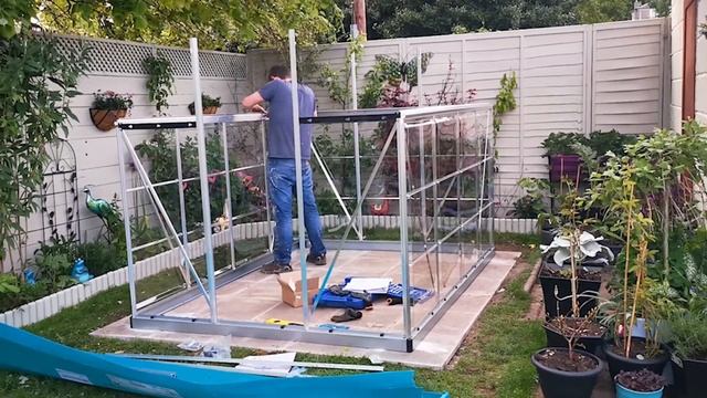 Palram Harmony 6' x 8' Polycarbonate Greenhouse (How to Build) смотреть онлайн
