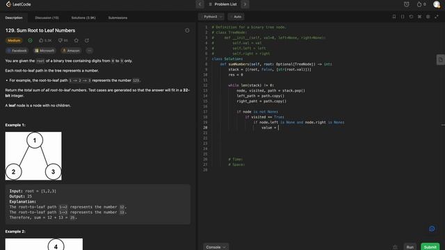 LeetCode 129 - Sum Root to Leaf Numbers: A Microsoft Journey смотреть онлайн