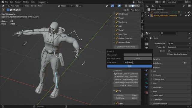blender-xray: автоматическое создание рига персонажа смотреть онлайн