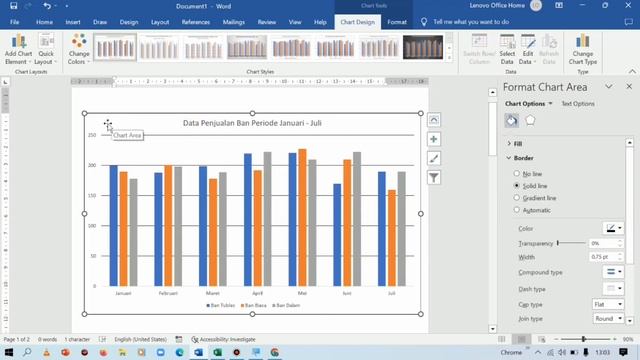 Menghilangkan Garis Tengah & Garis Pinggir di Grafik Word смотреть онлайн