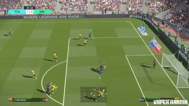 PES 2018 FIRST OFFICIAL PS4 NEW GAMEPLAY - BARCELONA VS BORRUSIA DORTMUND смотреть онлайн