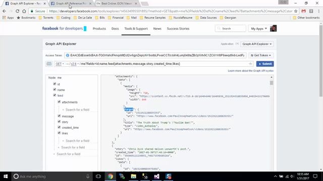 Part 3 - Using Facebook Graph API Explorer to get your Feed смотреть онлайн