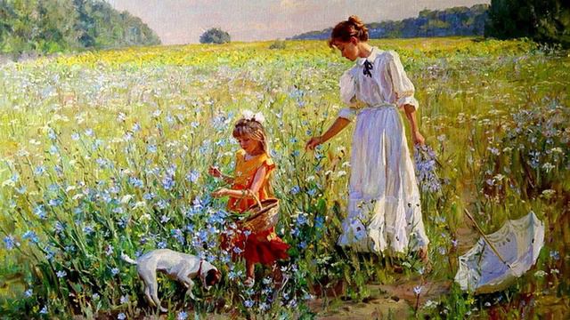 874.♫ . Анна Герман - «Идет ребенок по земле»,1980, муз .Е. Птичкин, сл. И. Тарба, живопись смотреть онлайн