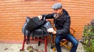 Седло кавалерийское. Седло для лошади. Кавалерийское улучшенное седло.