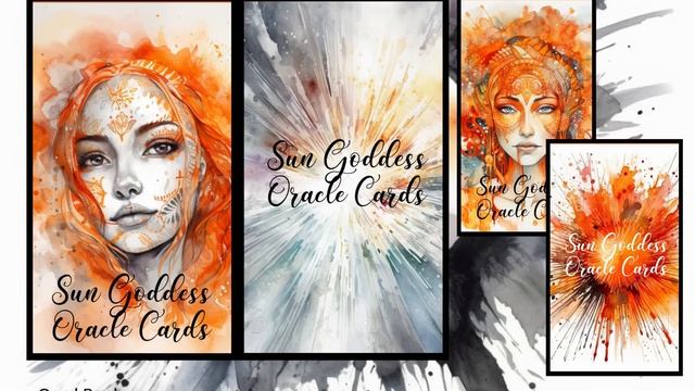 PRINTABLE CARD Deck, Spiritual Women, Orange, Goddess, Oracle Cards, Tarot Size, 2.75 x 4.75, Lette смотреть онлайн
