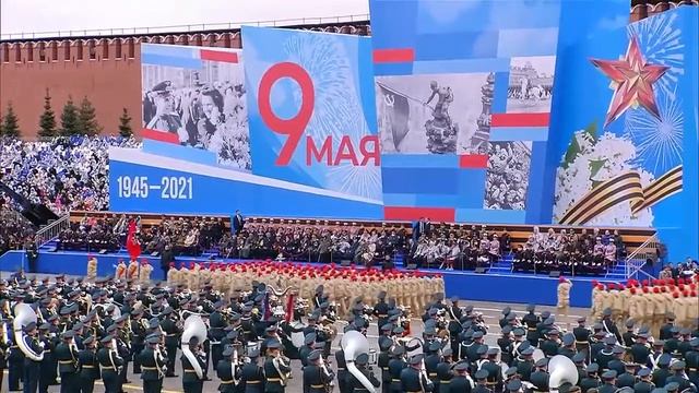 Парад Победы-2021. Первый Московский кадетский корпус. Школа государственных воспитанниц. смотреть онлайн