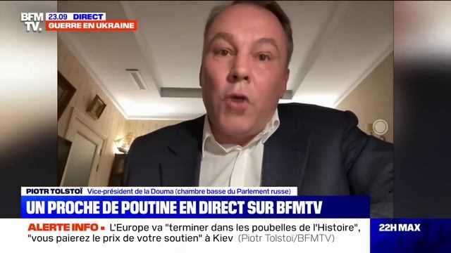 Guerre en Ukraine: l'interview du vice-président de la Douma sur BFMTV en intégralité смотреть онлайн
