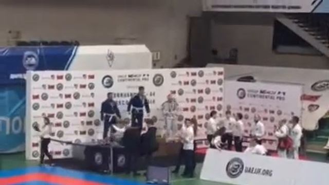 Окунов Артем Чемпион Европы по джиу джитсу 2018. Награждение. смотреть онлайн